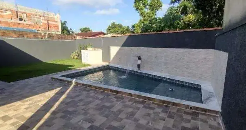 Casa para venda em itanhaém, jardim das palmeiras, 3 dormitórios, 1 suíte, 2 banheiros, 2 vagas