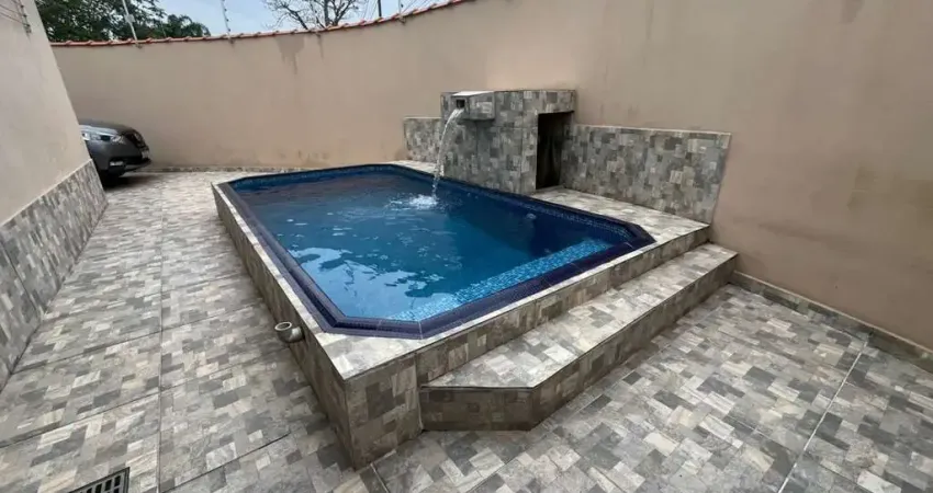 Casa para venda em itanhaém, jardim das palmeiras, 2 dormitórios, 1 suíte, 1 banheiro, 4 vagas