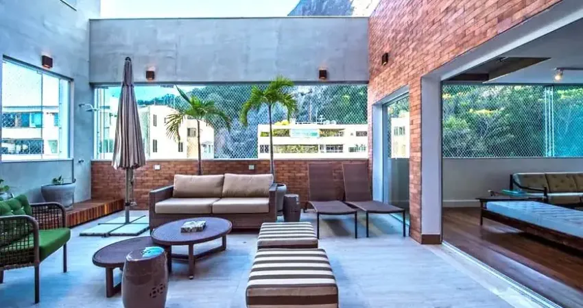 Cobertura duplex, 4 quartos, 4 vagas, 400 mts, Leblon