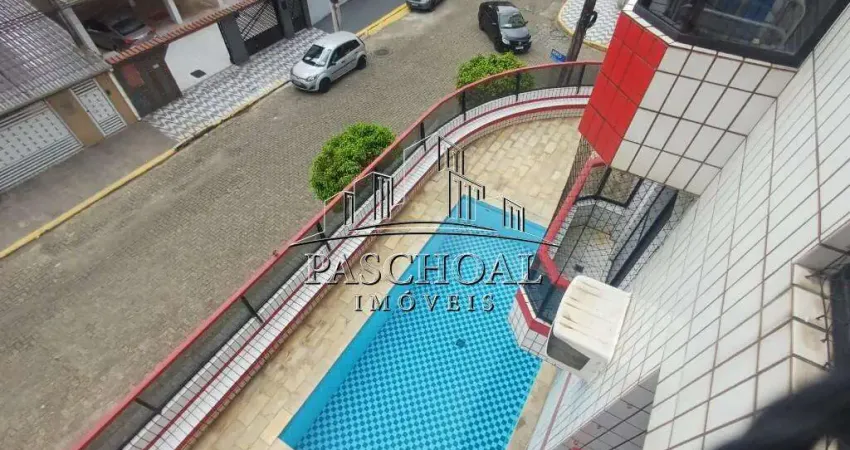 Apartamento guilhermina 2 quartos, 1 suite, piscina e sacada.