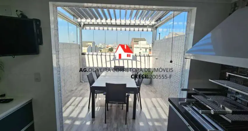 COBERTURA À VENDA - VL. METALÚRGICA - 02 QUARTOS - 110m² - R$530.000,00