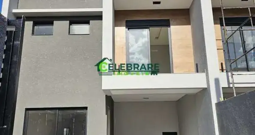 Sobrado novo - atuba: 03 quartos, suíte, terraço, churrasqueira