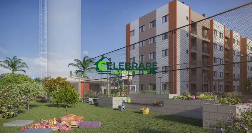 Apto na planta no atuba,pinhais!! 02 qtos, sacada,churras,vaga