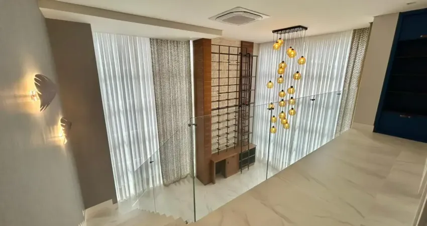 Cobertura duplex semi mobiliada e climatizada com muito requinte e sofisticação