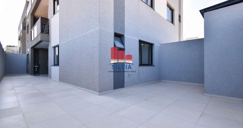 Apartamento garden com 2 quartos, 2 vagas cobertas e sacada com churrasqueira no bairro Guaíra