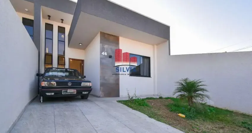 BELÍSSIMA CASA COM 3 QUARTOS, SUÍTE E QUINTAL, NA FAZENDA RIO GRANDE