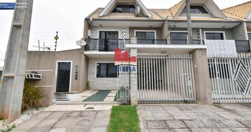 Lindo Sobrado de esquina com 4 quartos, 3 vagas de garagem, 122m2 na melhor localização do Capão Raso (1.5km da Winston Churchill)