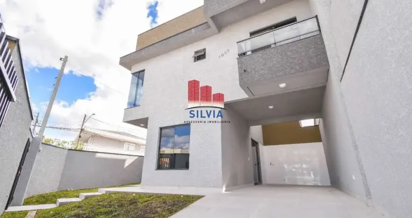 Belíssimos sobrado de esquina com 88m², 3 quartos sendo 1 suíte no Sitio Cercado - 100m da R. Tijucas do Sul
