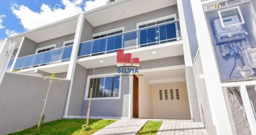 Belíssimo sobrado com 86,86m², sendo 2 suítes e 112,80m² de área de terreno no Alto Boqueirao - Curitiba