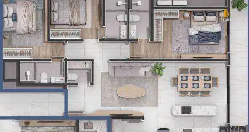 Apartamento de 3 suítes a venda no edifício coastline residence localizado na praia brava em itajaí.