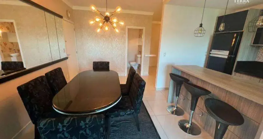 Apartamento semi-mobiliado para locação no residencial vila do verde no bairro fazenda em itajaí.