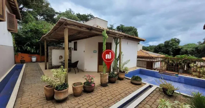 Pousada mobiliada com 12 dormitórios à venda, 1000 m² por r$ 2.700.000 - palhano - brumadinho/mg