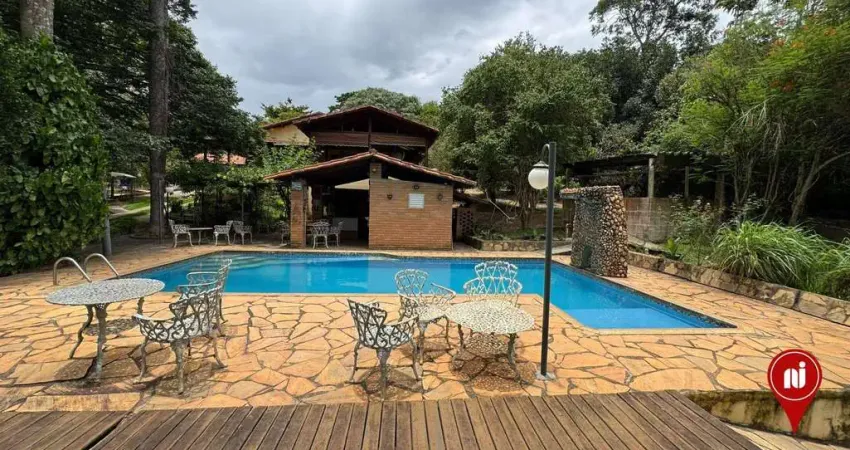 Sítio com 4 dormitórios, 10000 m² - venda por r$ 800.000,00 ou aluguel por r$ 4.000,00/mês - condomínio coqueiro velho - brumadinho/mg