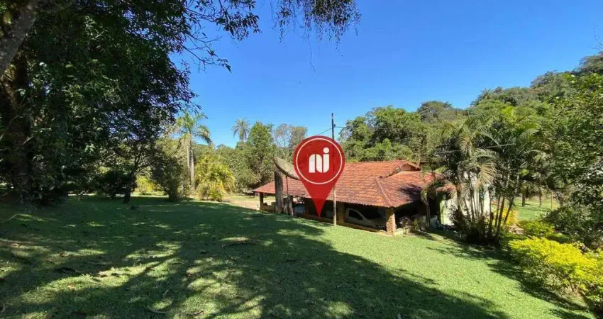 Sítio semi-mobiliado com 3 dormitórios à venda, 15000 m² por r$ 850.000 - estrada para alberto flores - brumadinho/mg