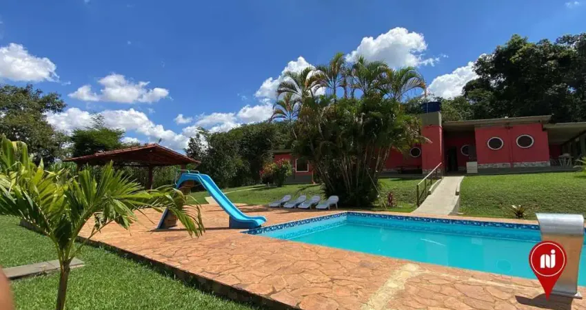 Sítio com 5 dormitórios para alugar, 40000 m² por r$ 7.000,00/mês - córrego fundo - brumadinho/mg