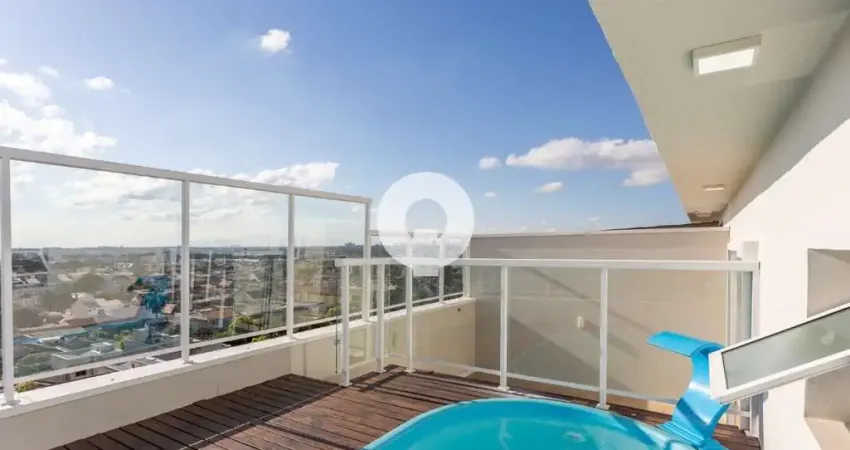 Cobertura à venda no novo mundo, 3 suítes, terraço, piscina e vista deslumbrante