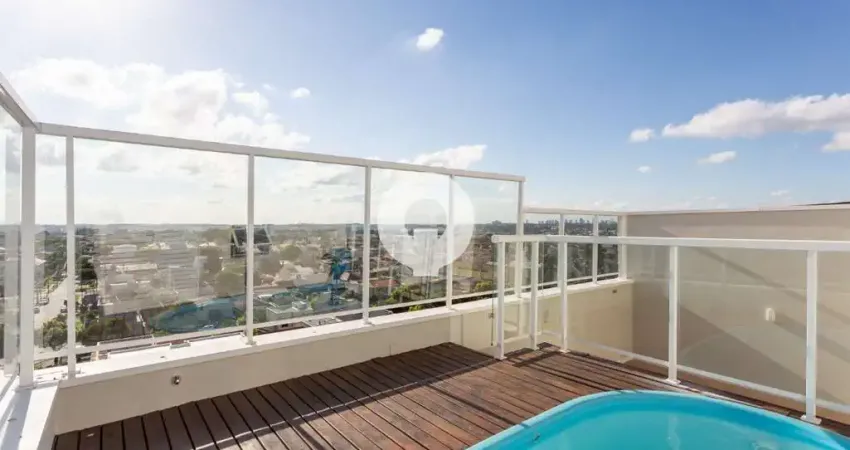 Cobertura à venda no novo mundo, 3 suítes, terraço, piscina e vista deslumbrante