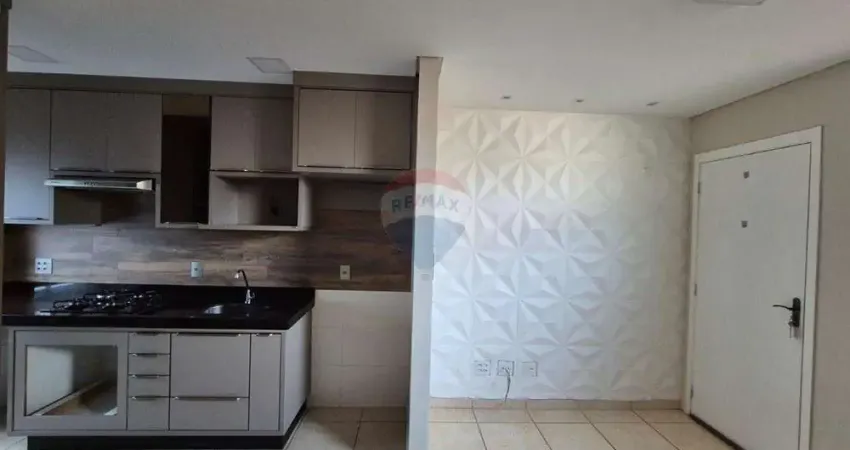 Alugo - apartamento com 2 quartos, 42m² - condomínio lar frança - jardim santa cecília - bonfim paulista