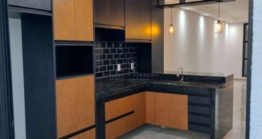 Sobrado com 4 dorm. sendo 01 suíte, área gourmet com churrasqueira, piscina com cascata e iluminação em led, cozinha com planejados, Indaiatuba SP