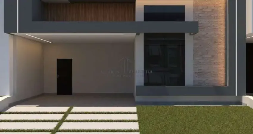 Casa de Luxo em Condomínio no Jardins Di Roma, Indaiatuba-SP: 3 Quartos, 3 Suítes, 2 Salas, 5 Banheiros, 2 Vagas de Garagem, 190m².