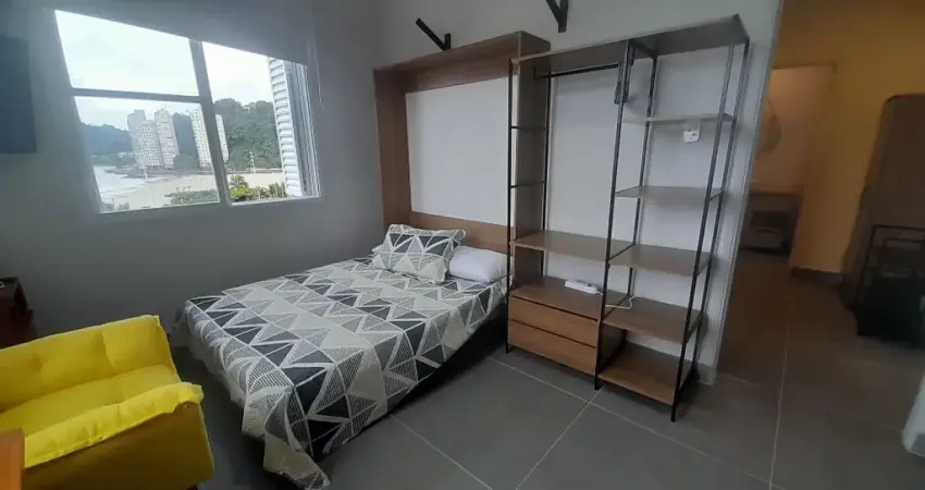 Alugar apartamento 1 dormitório com vista para o mar em são vicente