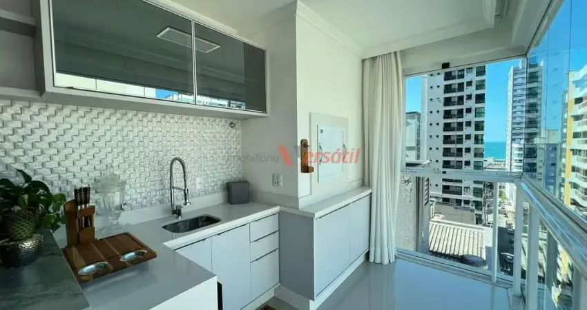 Fino acabamento mobiliado com 3 suites 3 vagas , meia praia, itapema - sc