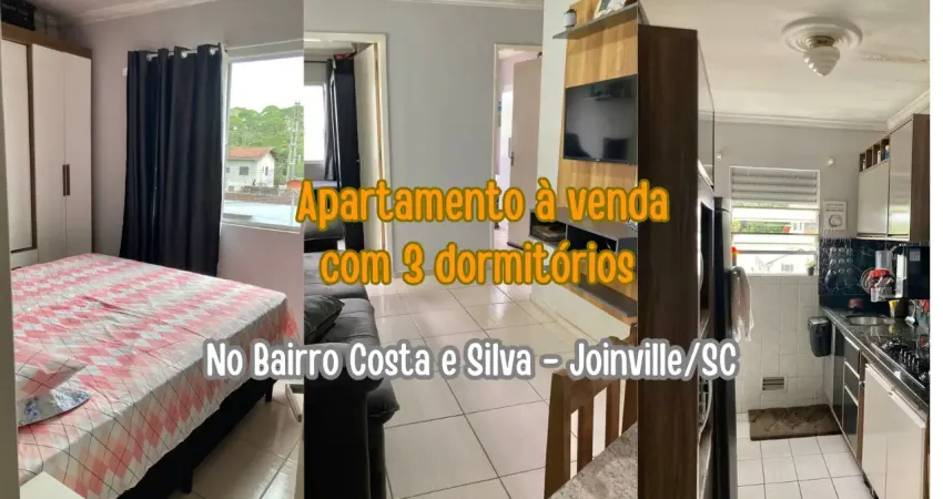 Oportunidade! apartamento com 3 quartos a venda no costa e silva