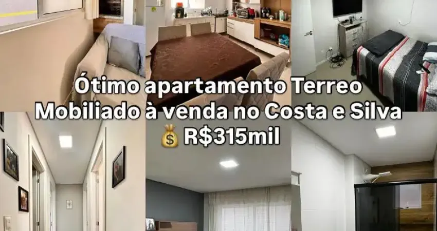 Ótimo apartamento terreo mobiliado novo à venda no costa e silva joinville
