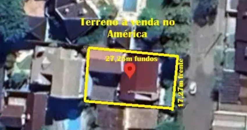 Ótimo terreno plano a venda no américa em joinville (próximo a rua jaraguá e rua timbó)