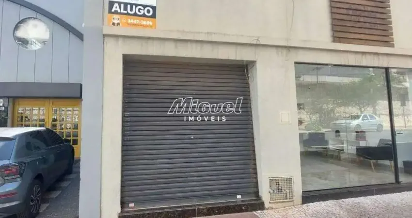 Salão comercial, 116,67m² para aluguel, centro - piracicaba -
