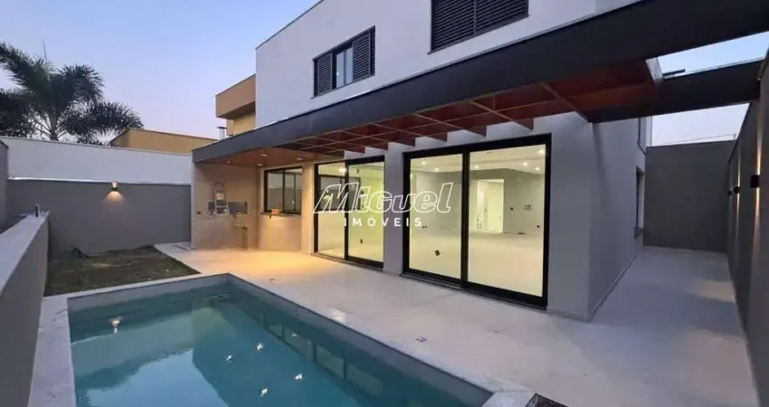 Casa em condomínio, 305m² à venda, santa rosa - piracicaba 4 quartos - residencial villa d'aquila