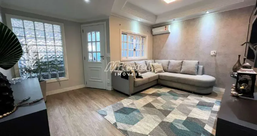 Casa, 161,15m² à venda, jardim brasilia - piracicaba 3 quartos -