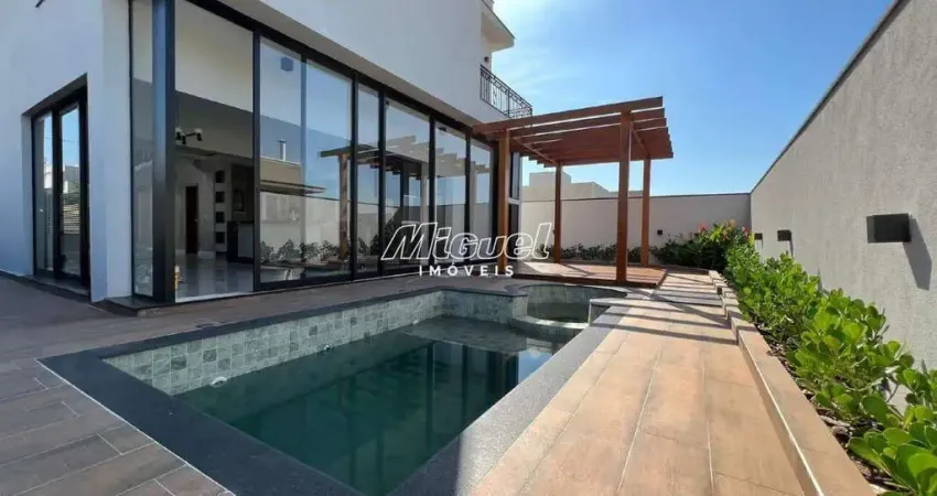Casa em condomínio, 218,37m² à venda, santa rosa - piracicaba 3 quartos - residencial villa d'aquila