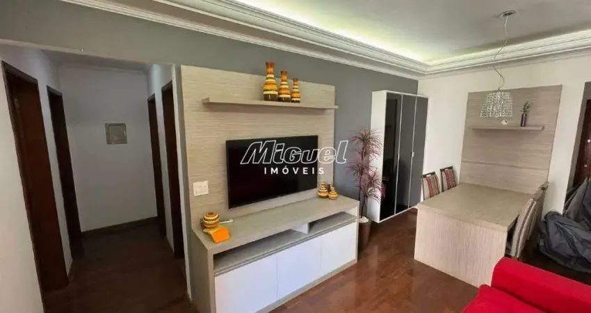 Apartamento, 77m² para aluguel, paulicéia - piracicaba 3 quartos - condomínio residencial guaracy