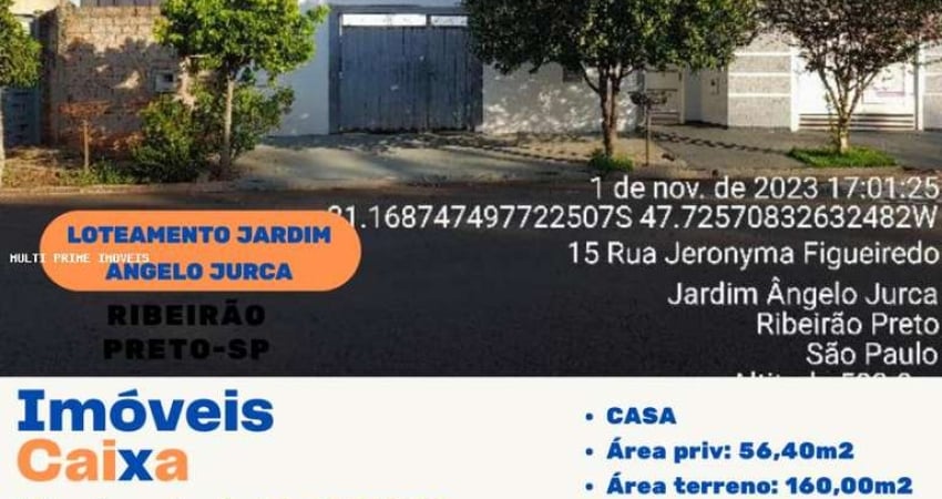 Casa para Venda em Ribeirão Preto, Jardim Ângelo Jurca, 2 dormitórios, 2 banheiros, 1 vaga