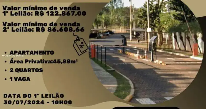 Apartamento para Venda em Ribeirão Preto, Parque dos Lagos, 2 dormitórios, 1 banheiro, 1 vaga