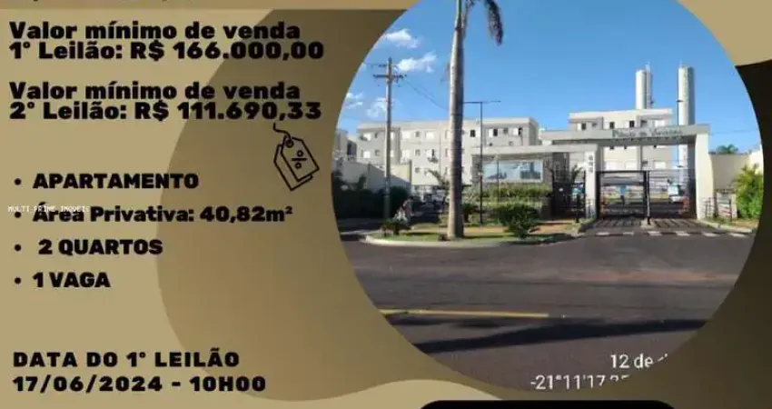 Apartamento para Venda em Ribeirão Preto, Reserva Real, 2 dormitórios, 1 banheiro, 1 vaga