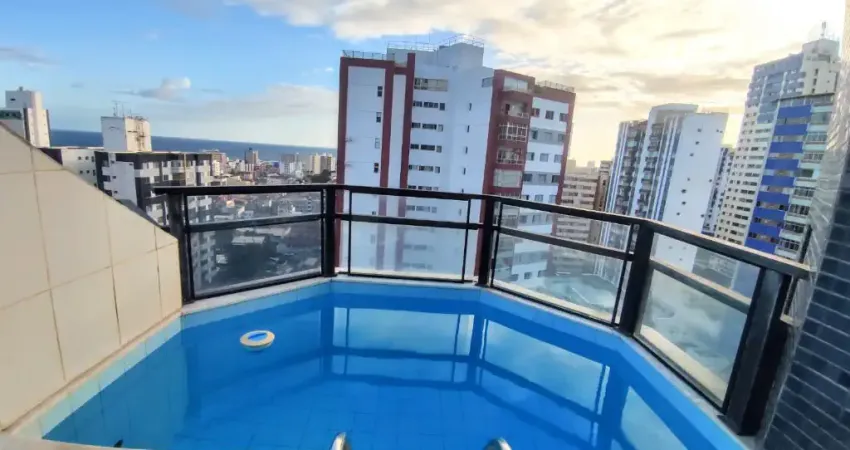 Cobertura na Pituba - 1 Quarto Mobiliado com Vista Mar - Piscina Privativa
