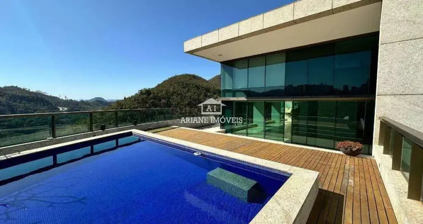 Cobertura 518m² no vale dos cristais com vista panorâmica e lazer privativo
