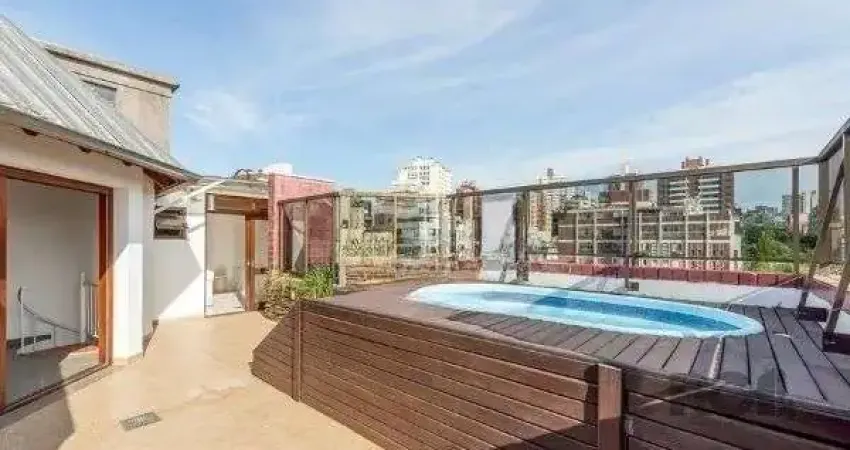 Cobertura no bairro petrópolis de 2 dormitórios 2 vagas e piscina
