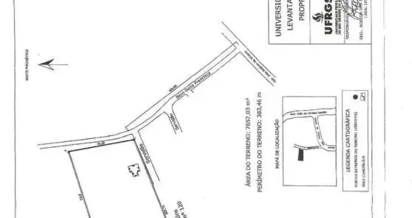 Terreno residencial com 7.657,03 m² no Bairro pitinga- Porto Alegre