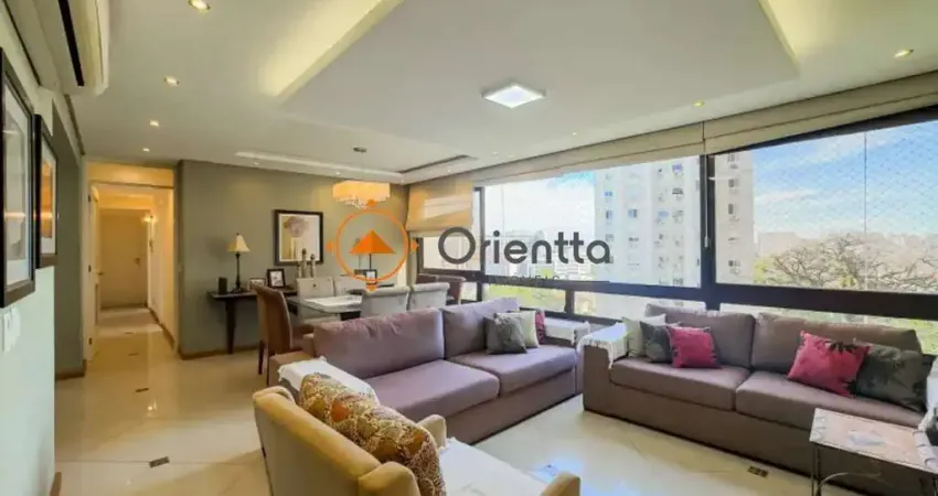 Apartamento alto padrão mobiliado, com 3 quartos para alugar, 134m² no bairro ri