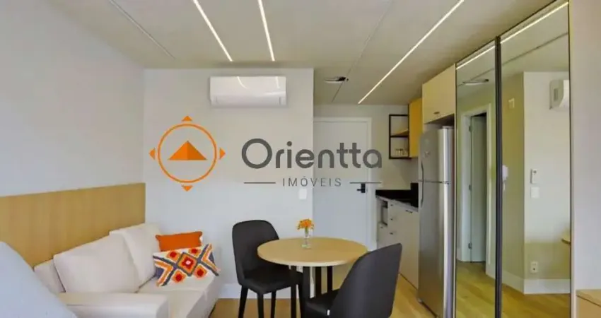 Apartamento mobiliado com 1 quarto e 25m² para alugar no moinhos de vento