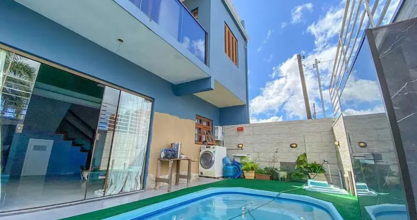 Casa com piscina / 3 quartos / 1 suíte / 1 vaga / jardim algarve / alvorada / r