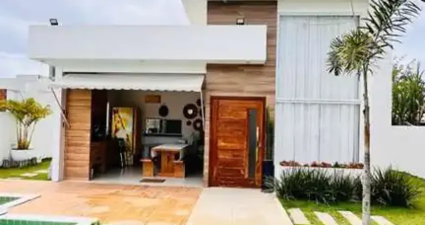 Casa em condomínio para venda em camaçari, barra do jacuípe, 3 dormitórios, 1 suíte, 2 banheiros, 3 vagas