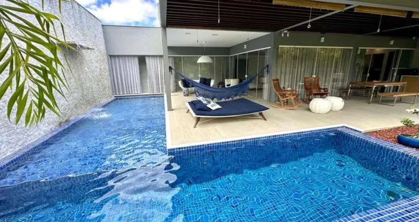 Casa em condomínio para venda em camaçari, busca vida (abrantes), 3 dormitórios, 3 suítes, 5 banheiros, 4 vagas