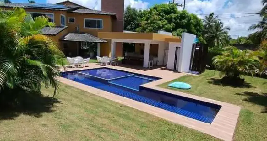 Casa em condomínio para venda em camaçari, busca vida (abrantes), 5 dormitórios, 3 suítes, 5 banheiros, 6 vagas