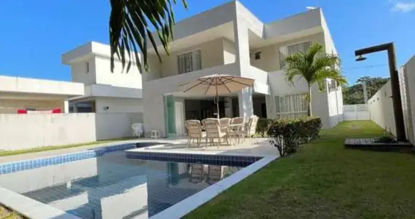 Casa em condomínio para venda em camaçari, alphaville (abrantes), 4 dormitórios, 4 suítes, 5 banheiros, 4 vagas