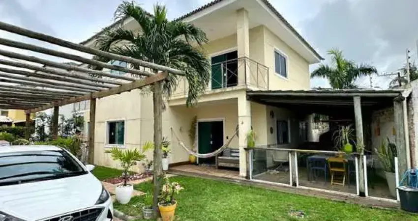 Casa em condomínio para venda em lauro de freitas, buraquinho, 4 dormitórios, 3 suítes, 4 banheiros, 2 vagas