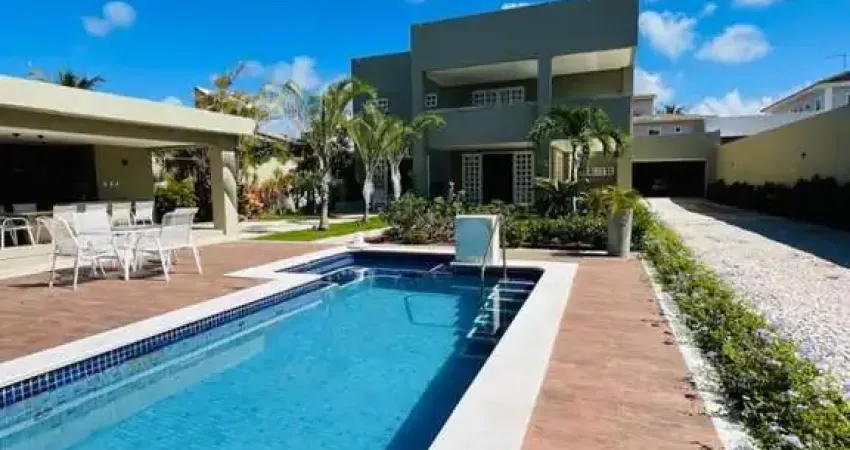 Casa em condomínio para venda em camaçari, busca vida (abrantes), 4 dormitórios, 4 suítes, 7 banheiros, 4 vagas